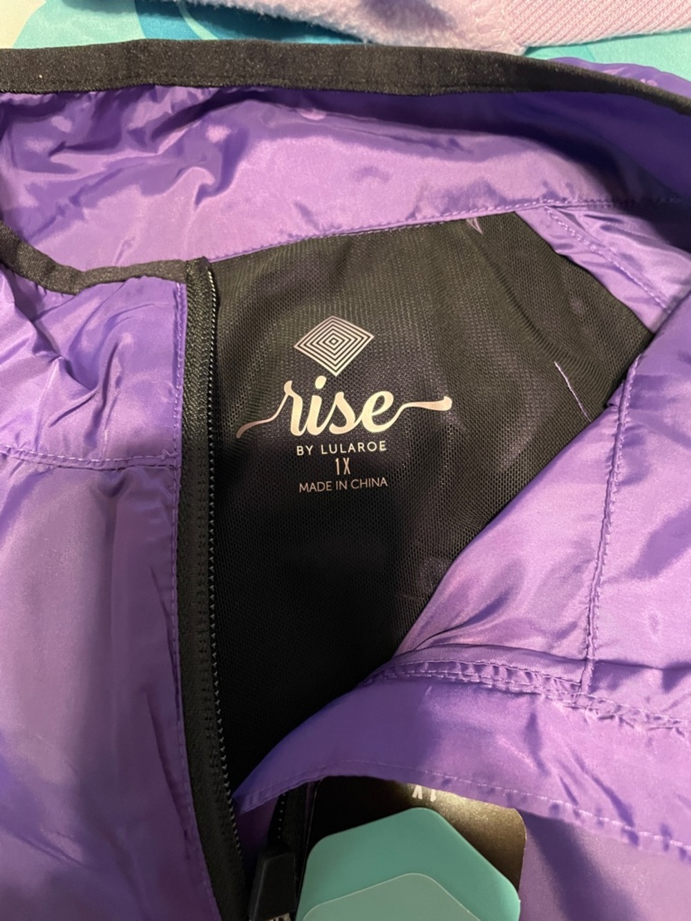 LuLaRoe Purple Rise Zip Jacket - Picture 2 of 3